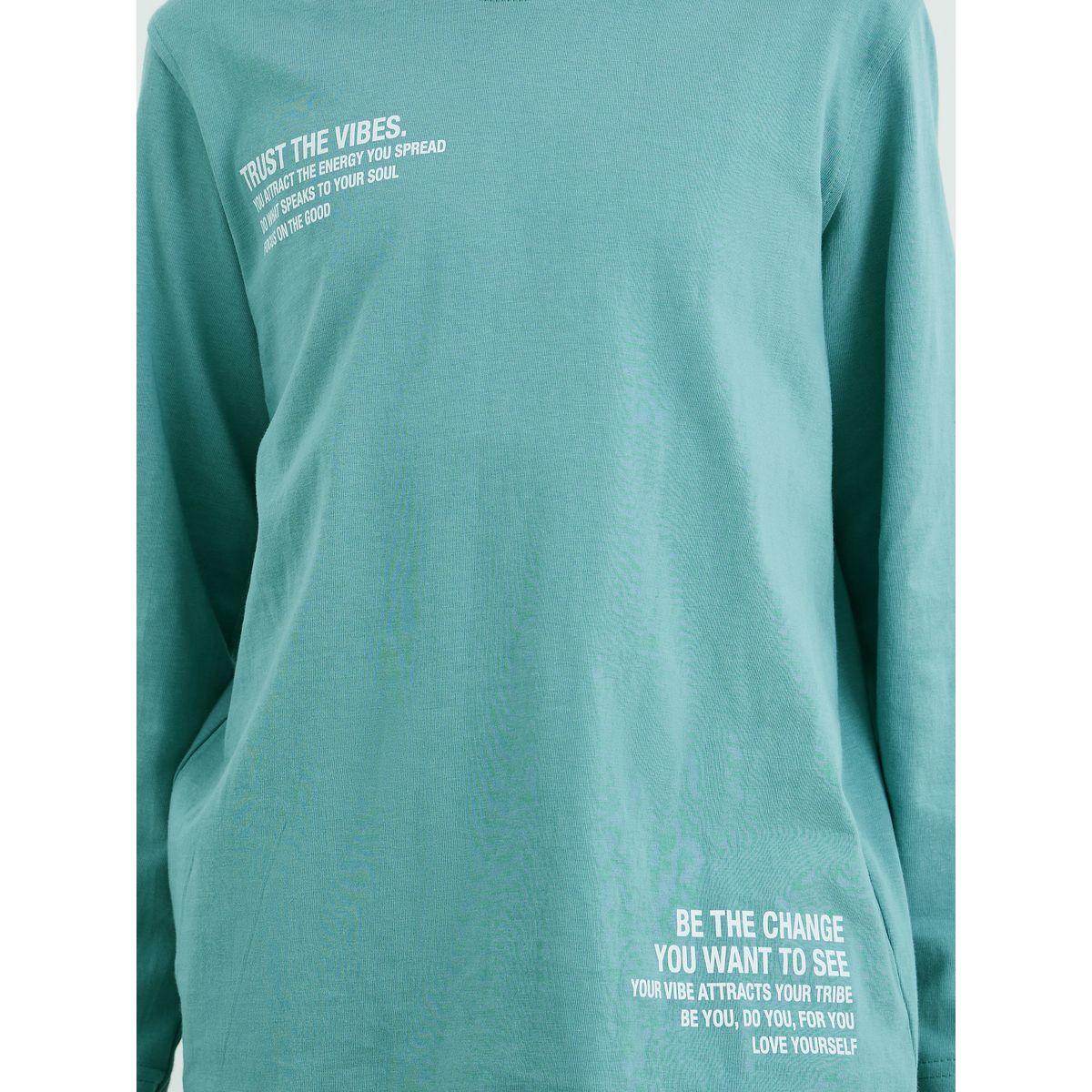 Styli Slogan Print Cotton T-Shirt and Pyjama Set-boys-clothing-nightwear-image-3