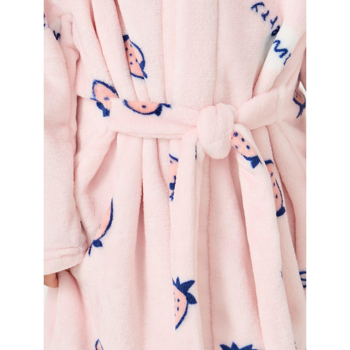 روب مطبع بطبعة فراولة مع ياقة هودي-girls-clothing-nightwear-image-4