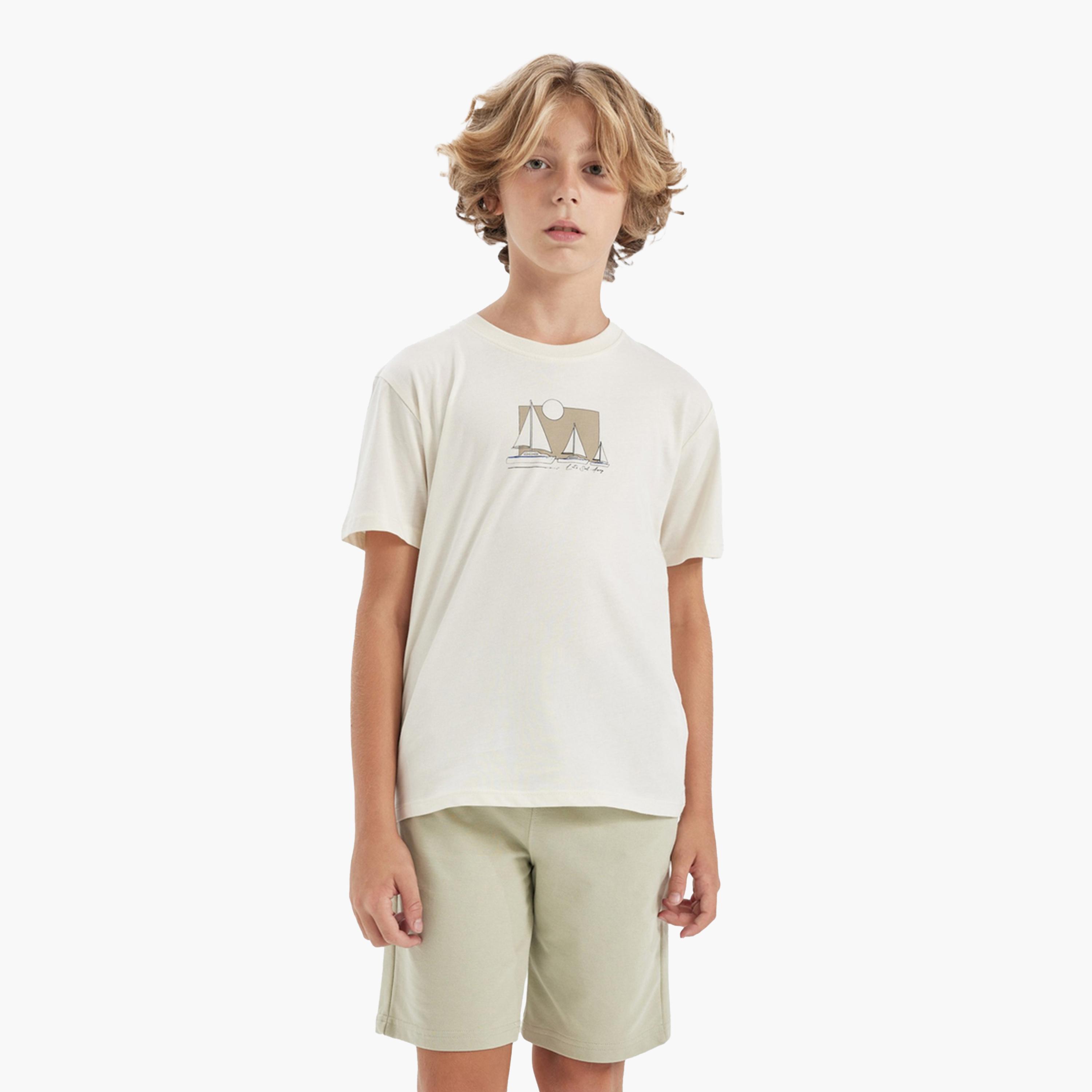 DeFacto X Styli Kids Round Neck Printed Short Sleeve T-Shirt-boys-clothing-tshirtsandpolos-image-3