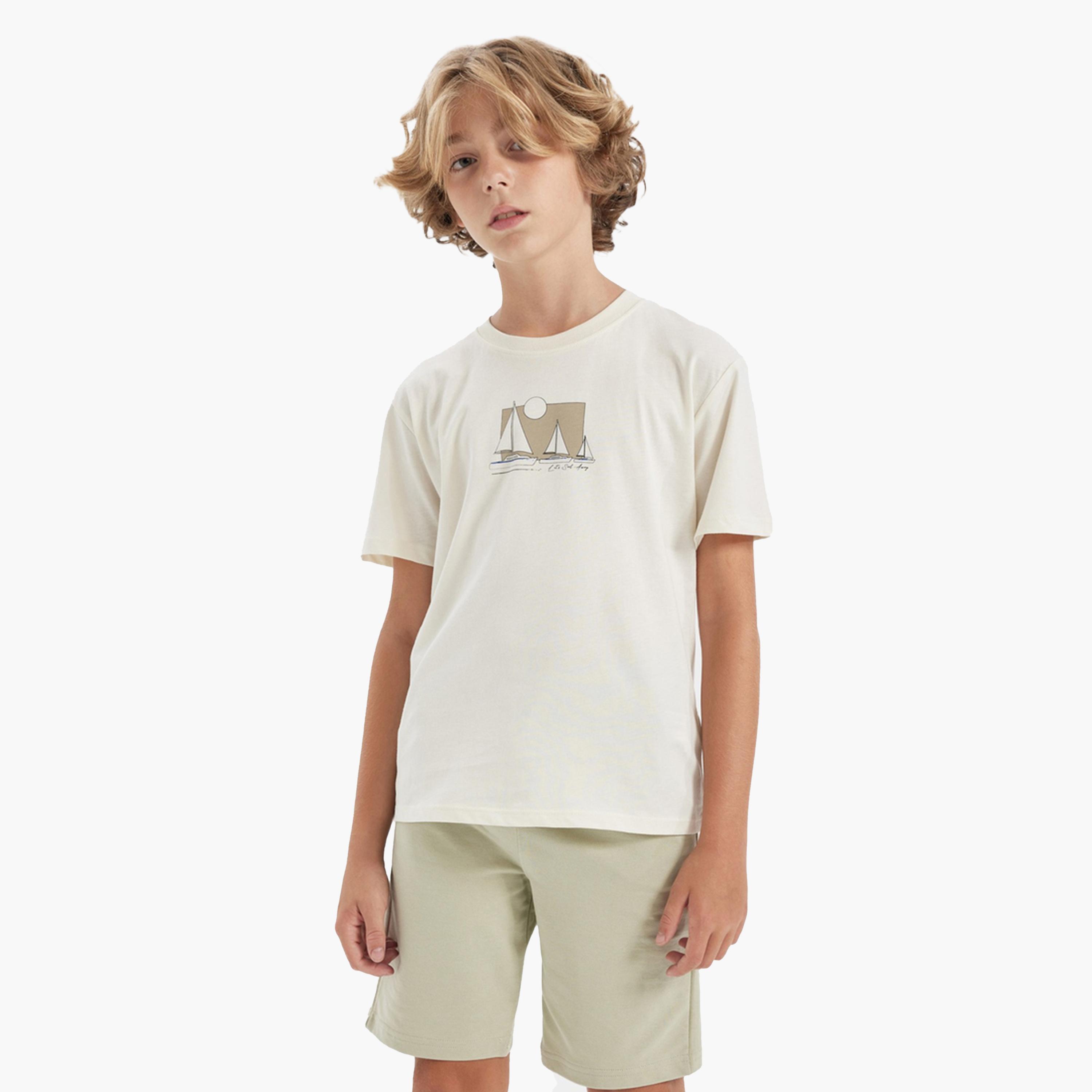 DeFacto X Styli Kids Round Neck Printed Short Sleeve T-Shirt-boys-clothing-tshirtsandpolos-image-4