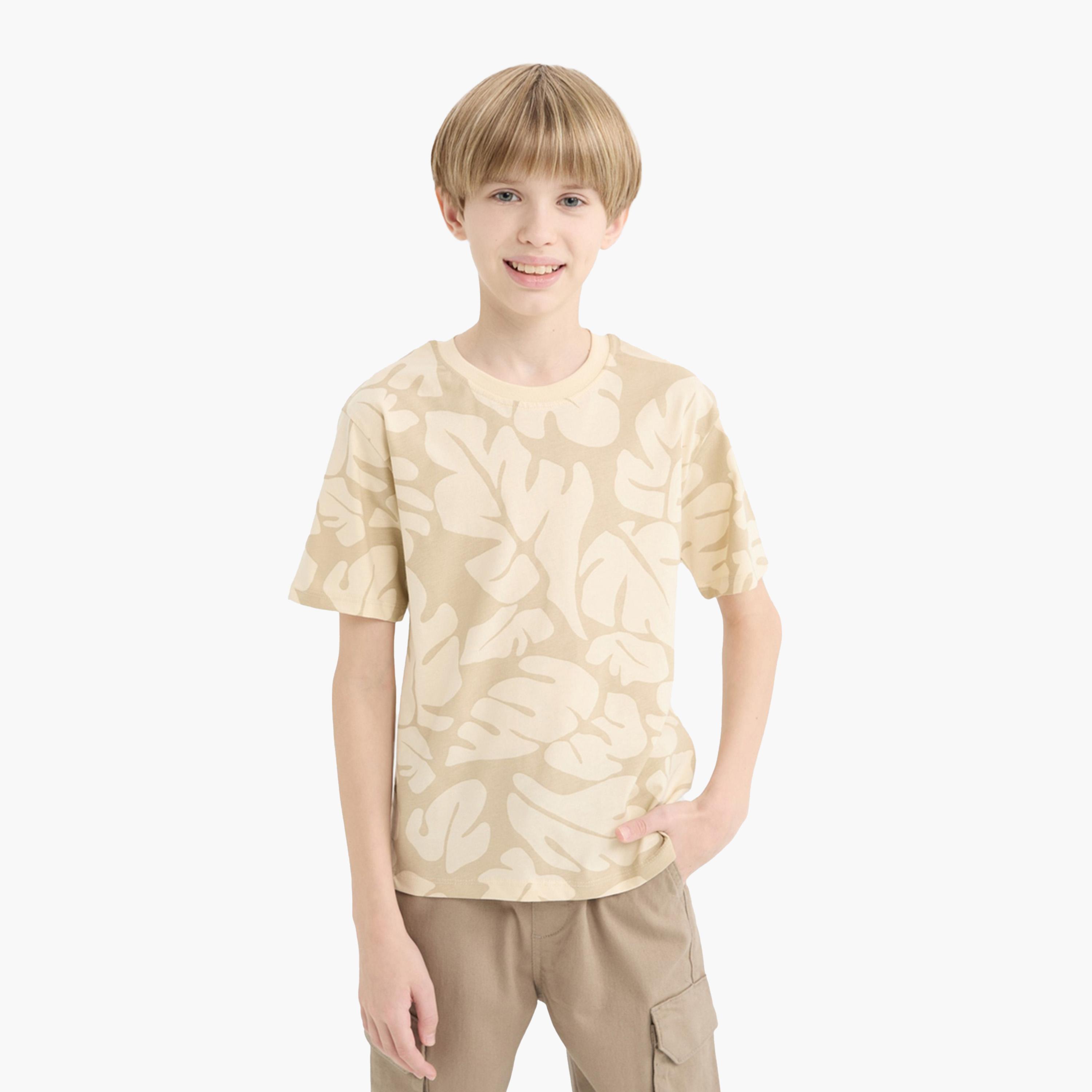 DeFacto X Styli Kids Round Neck Graphic Short Sleeve T-Shirt-boys-clothing-tshirtsandpolos-image-5