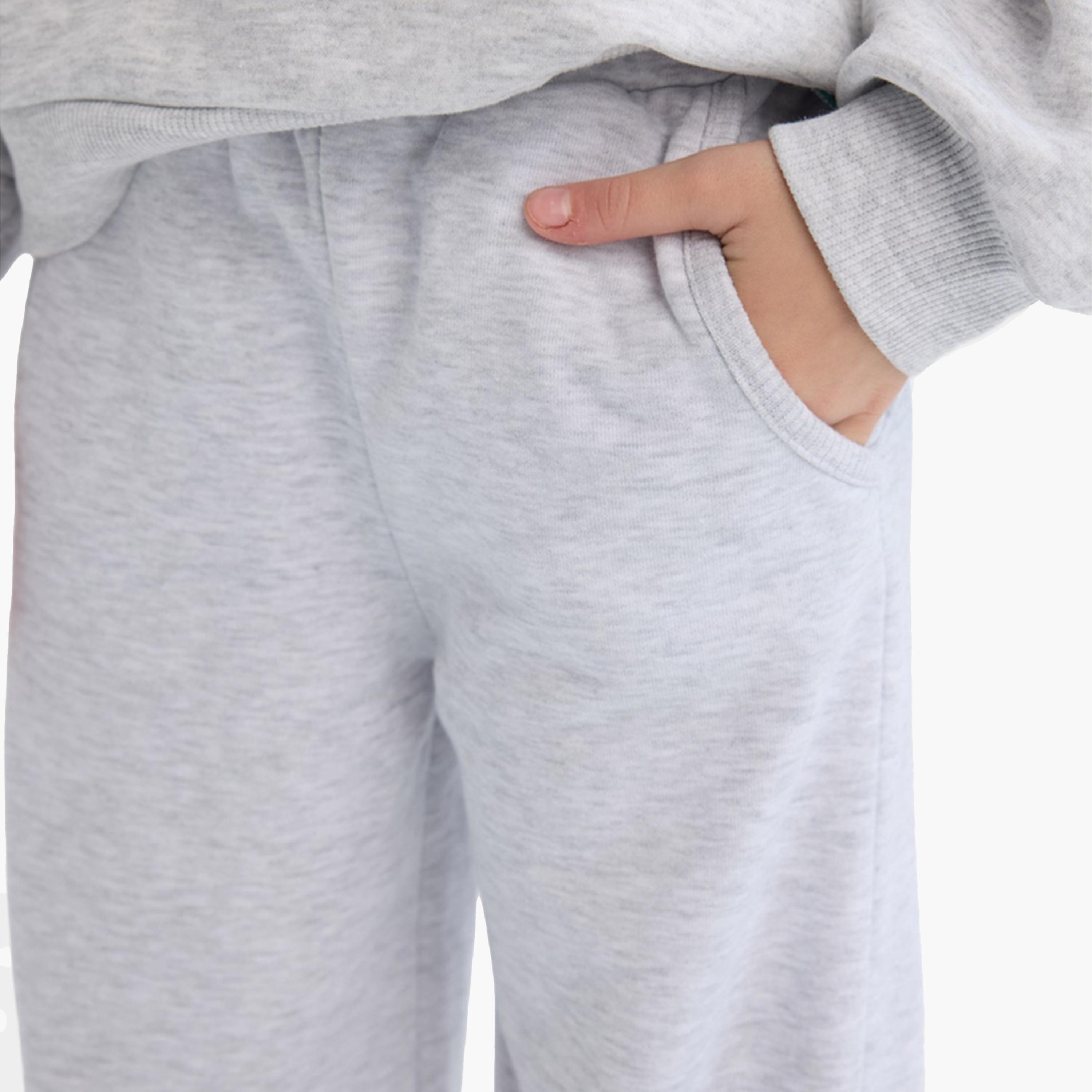 ديفاكتو × ستايلي-  بنطال رياضي رمادي واسع الساق للأطفال-girls-clothing-bottoms-trousers-image-5