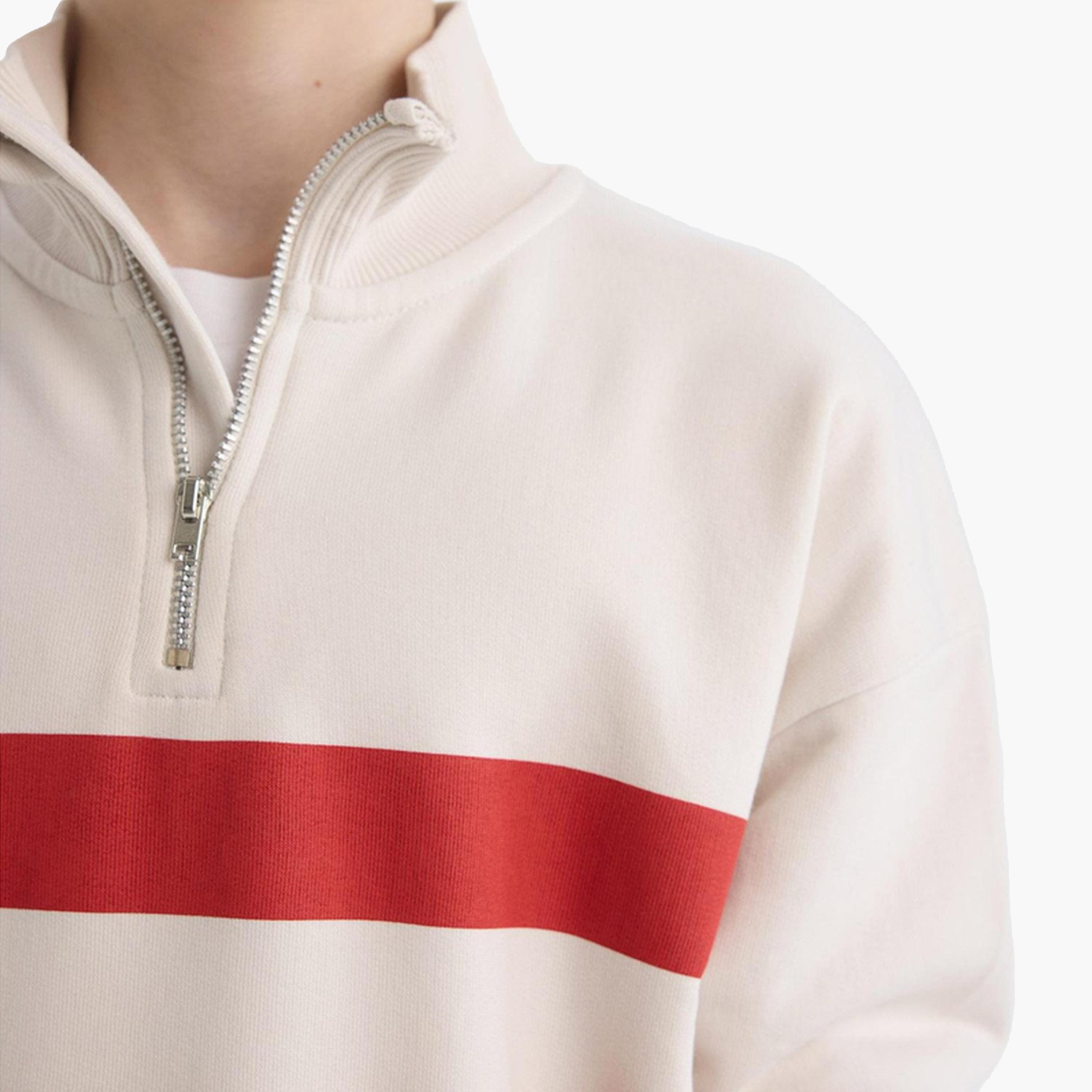 DeFacto X Styli Kids Striped Regular Fit Sweatshirt-boys-clothing-sweatshirts-image-5