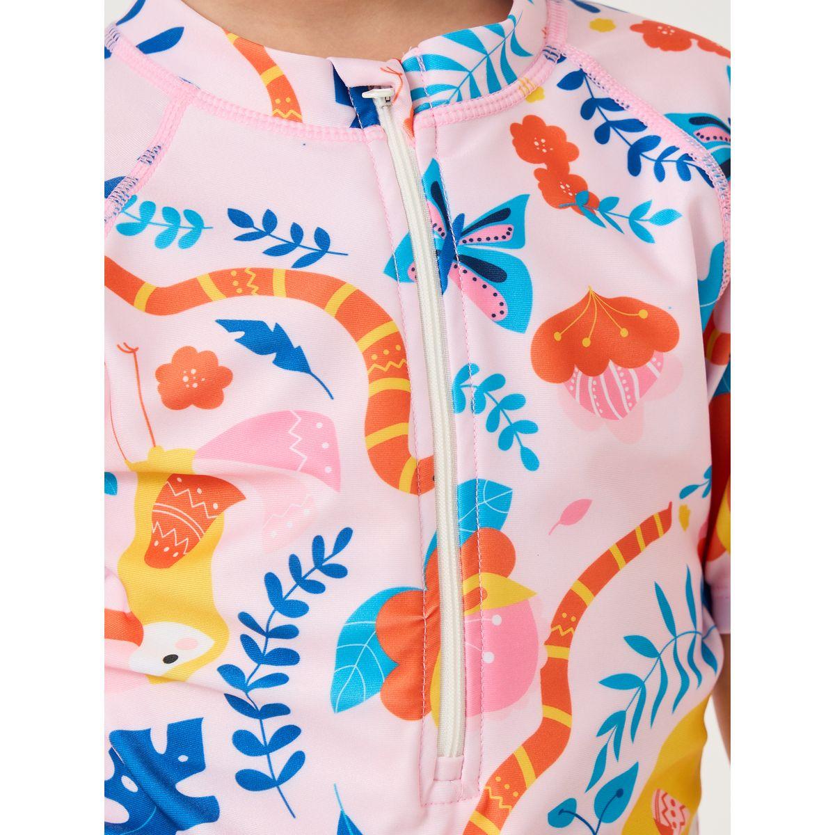 Styli Graphic Print Half Zipped Swimsuit-sports-girls-clothing-tops-image-3