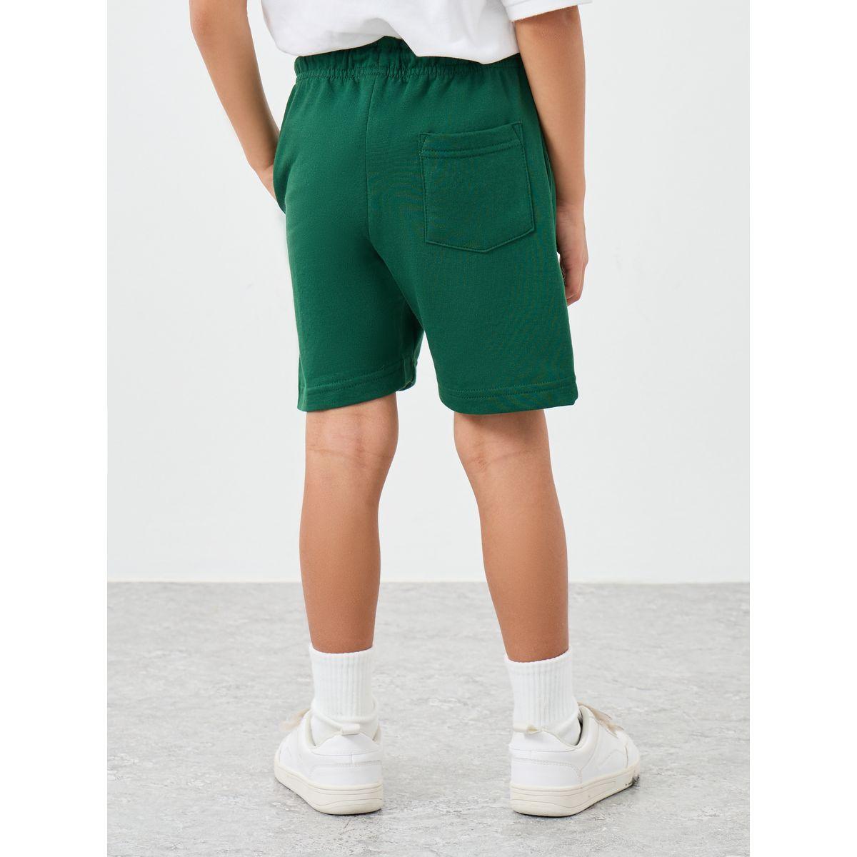 Styli Solid Shorts with Drawstring-boys-clothing-schoolwear-bottoms-shorts-image-4