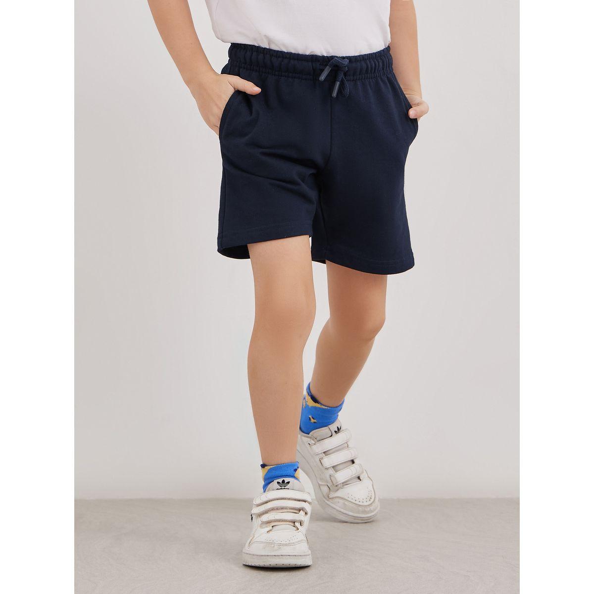 Styli Solid Shorts with Drawsting-boys-clothing-schoolwear-bottoms-shorts-image-1