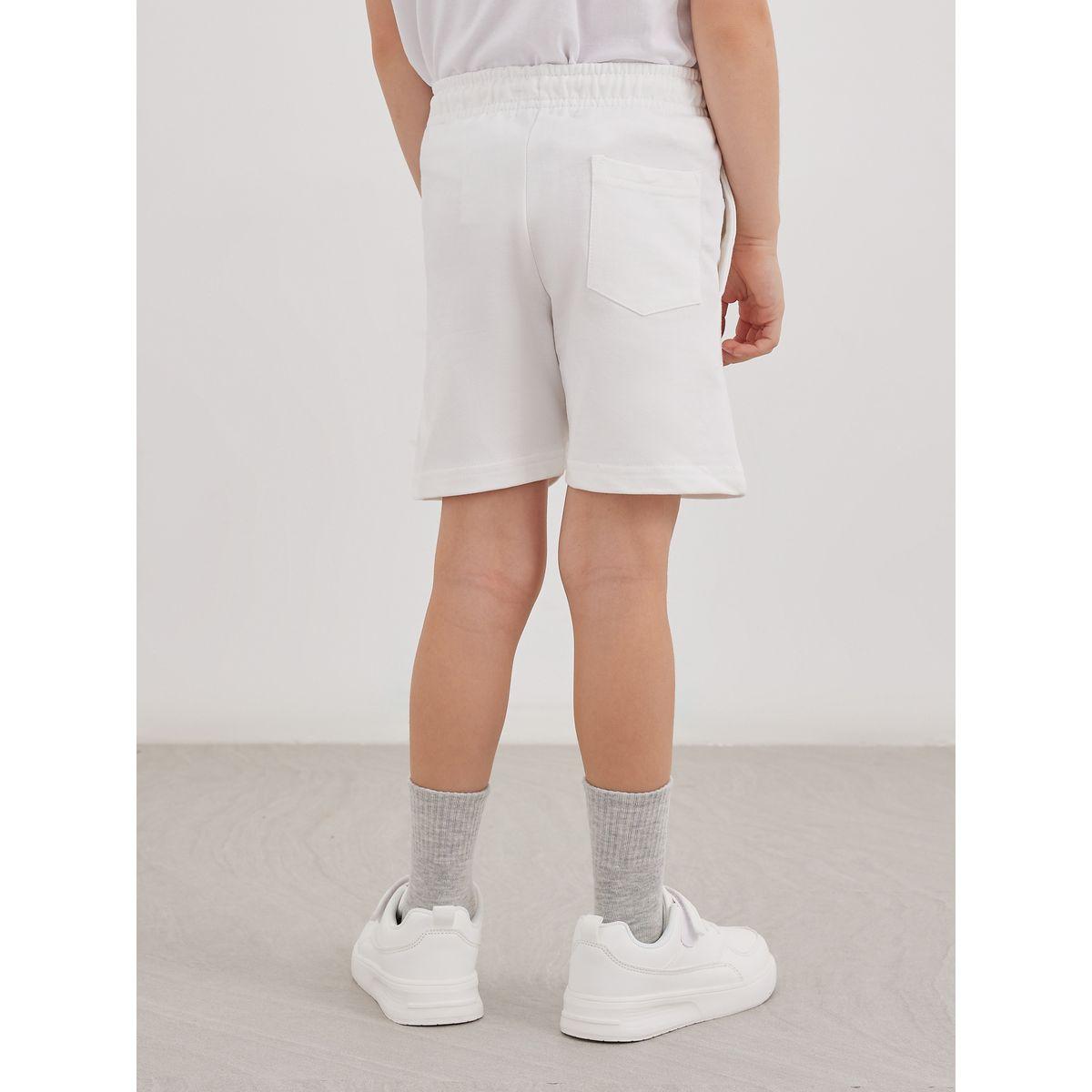 Styli Solid Shorts with Drawstring-boys-clothing-schoolwear-bottoms-shorts-image-4