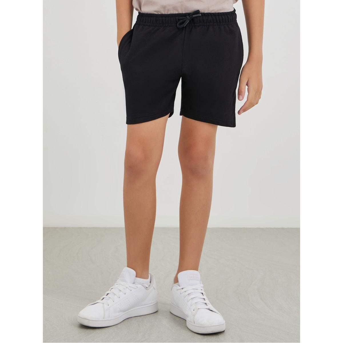 Styli Solid Shorts with Drawstring-boys-clothing-schoolwear-bottoms-shorts-image-1