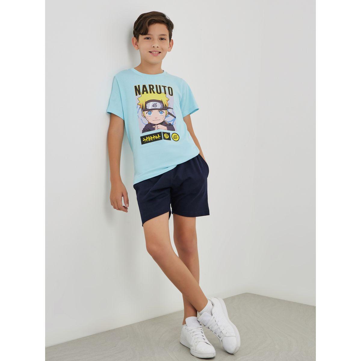 Styli Solid Shorts with Drawstring-boys-clothing-schoolwear-bottoms-shorts-image-2