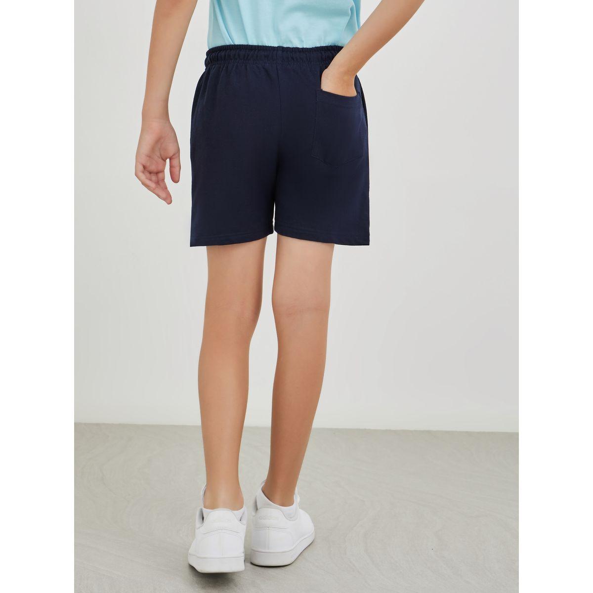 Styli Solid Shorts with Drawstring-boys-clothing-schoolwear-bottoms-shorts-image-4