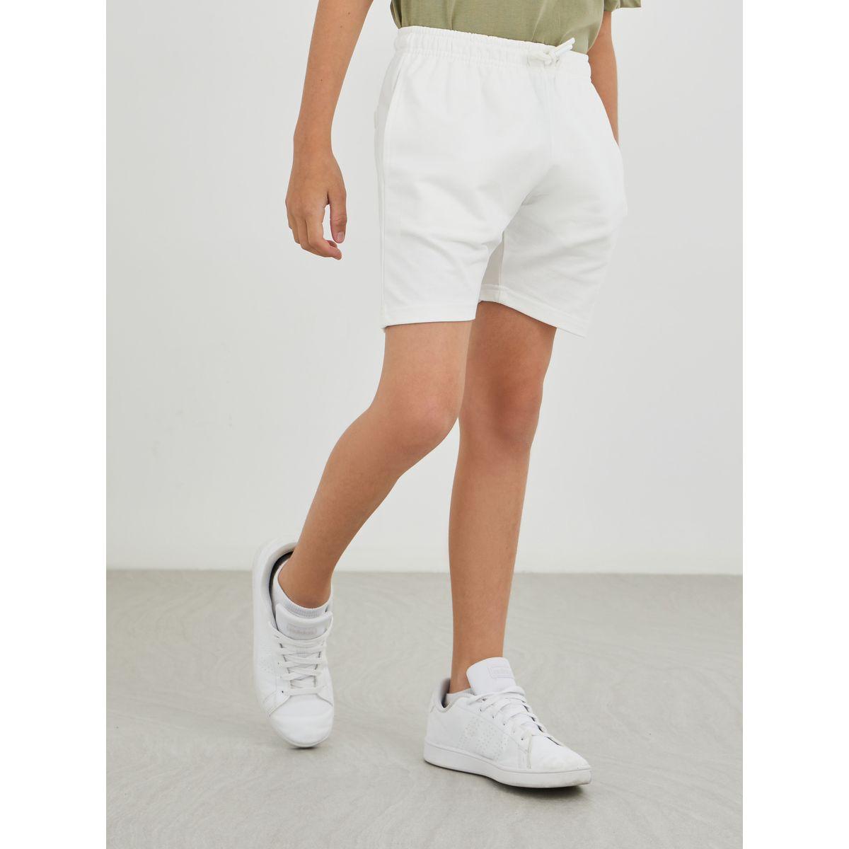 Styli Solid Regular Fit Shorts with Drawstring-boys-clothing-schoolwear-bottoms-shorts-image-1