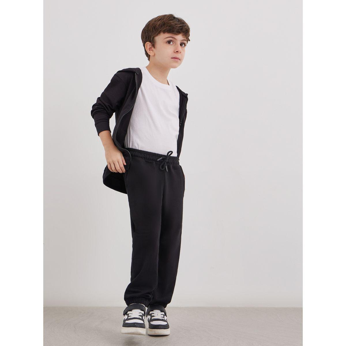 جوغر قطني بتفاصيل جيوب-boys-clothing-schoolwear-bottoms-joggers-image-2