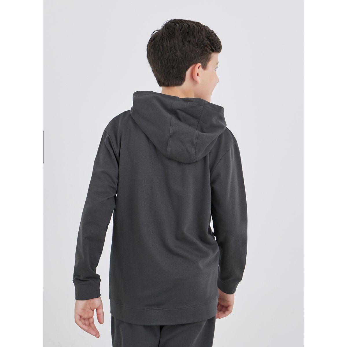 Styli Charcoal Full Zip Hoodie with Pockets-boys-clothing-jacketsandcoats-image-5