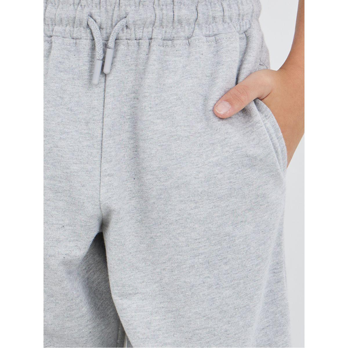 Styli Grey Solid Cuffed Joggers with Slip Pockets-boys-clothing-schoolwear-bottoms-joggers-image-3