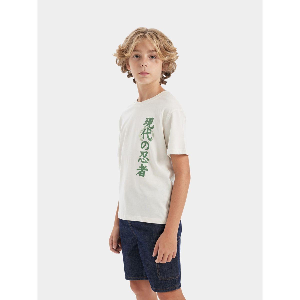 DeFacto Kids White with Dragon Print T-Shirt-boys-clothing-tshirtsandpolos-image-6