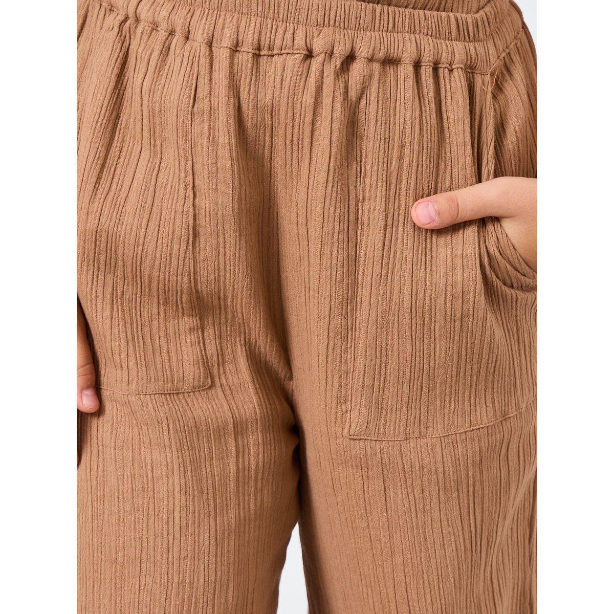 بنطال بتفاصيل بارزة الملمس-girls-clothing-bottoms-trousers-image-3