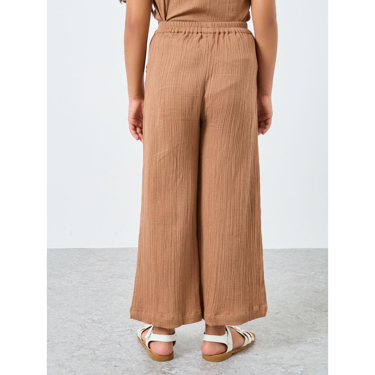 بنطال بتفاصيل بارزة الملمس-girls-clothing-bottoms-trousers-image-4