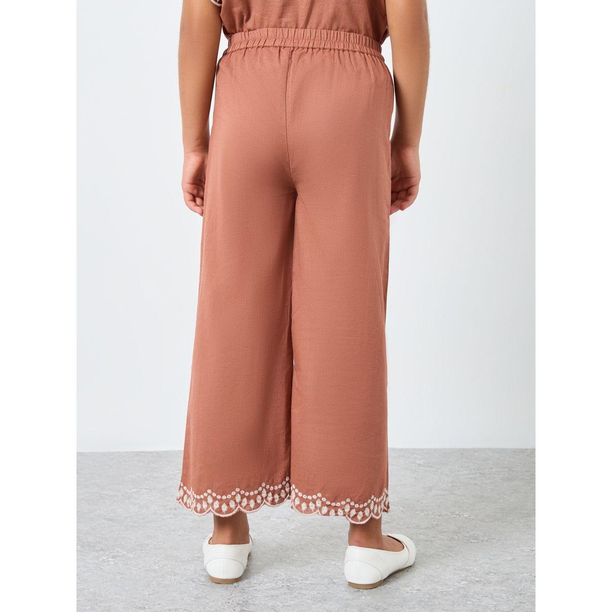 بنطال كيلوت بحافة مُطرّزة-girls-clothing-bottoms-trousers-image-4