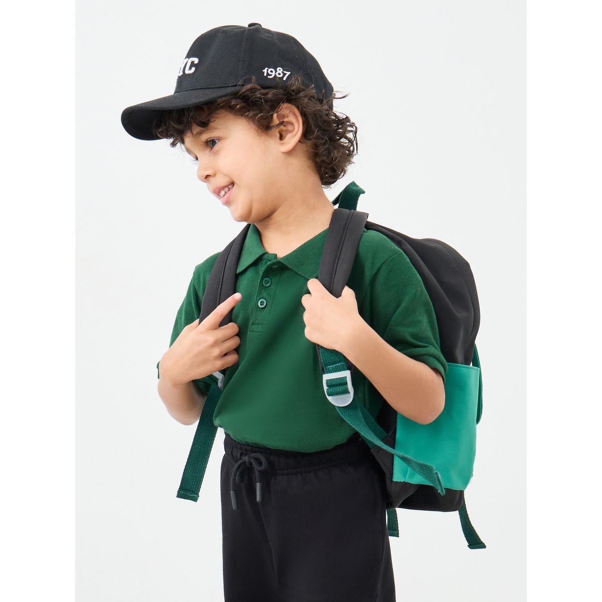 تيشيرت سادة بياقة بولو وأكمام قصيرة-boys-clothing-tshirtsandpolos-image-1