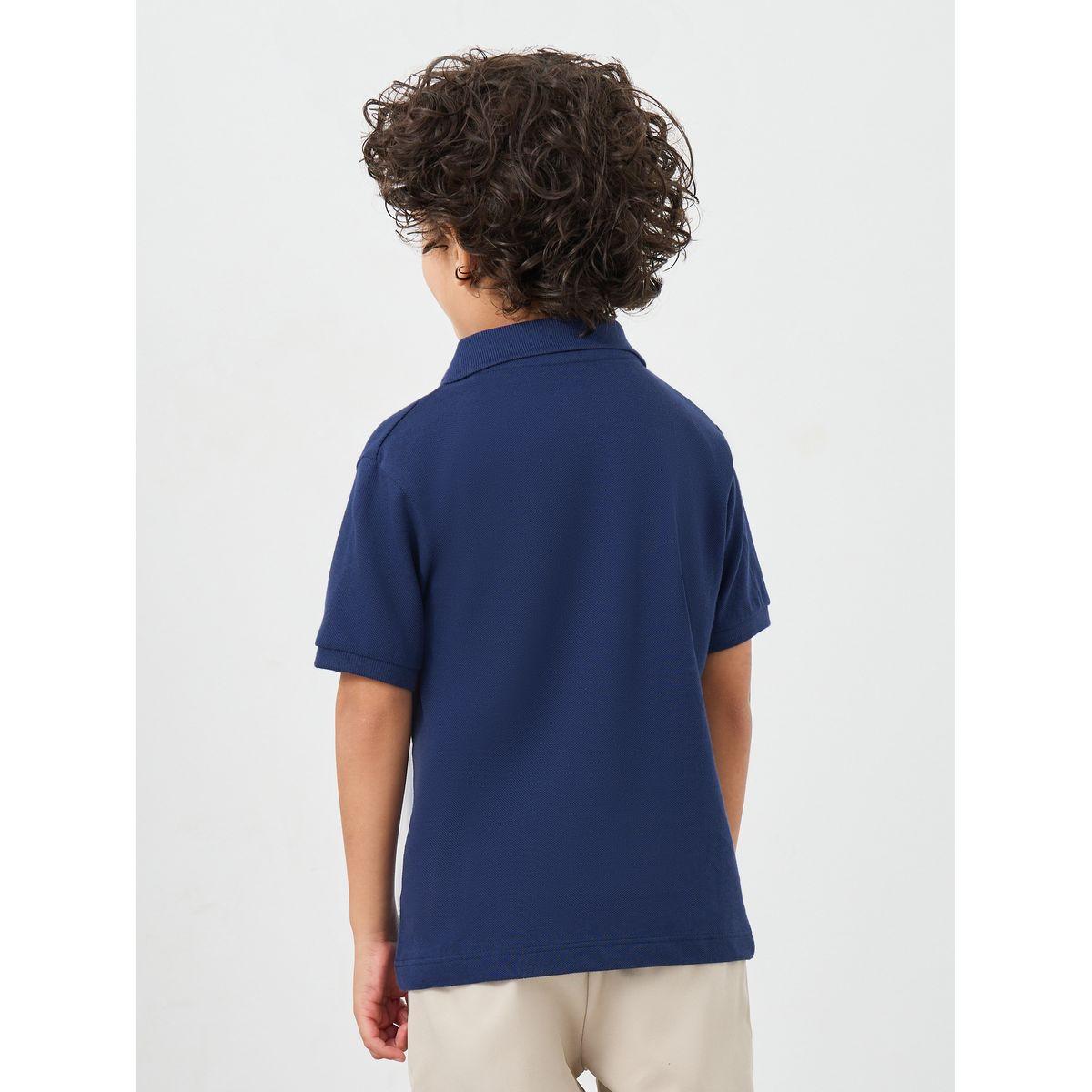 تيشيرت سادة بياقة بولو وأكمام قصيرة-boys-clothing-tshirtsandpolos-image-4