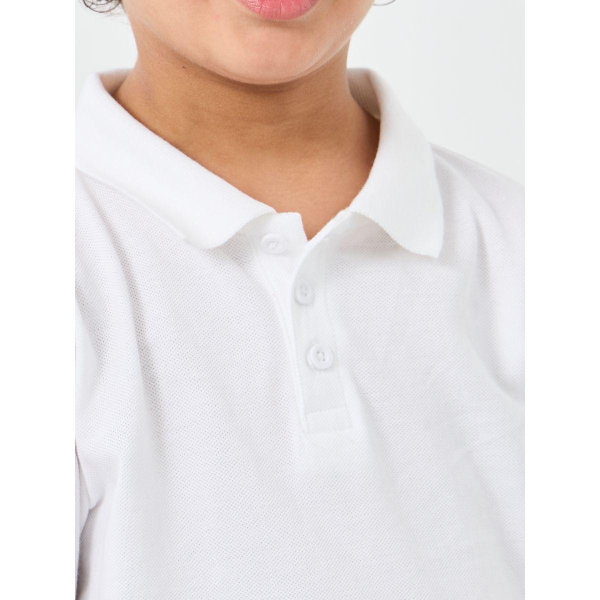 Styli Boys White Solid Cotton Polo T-Shirt-boys-clothing-tshirtsandpolos-image-4