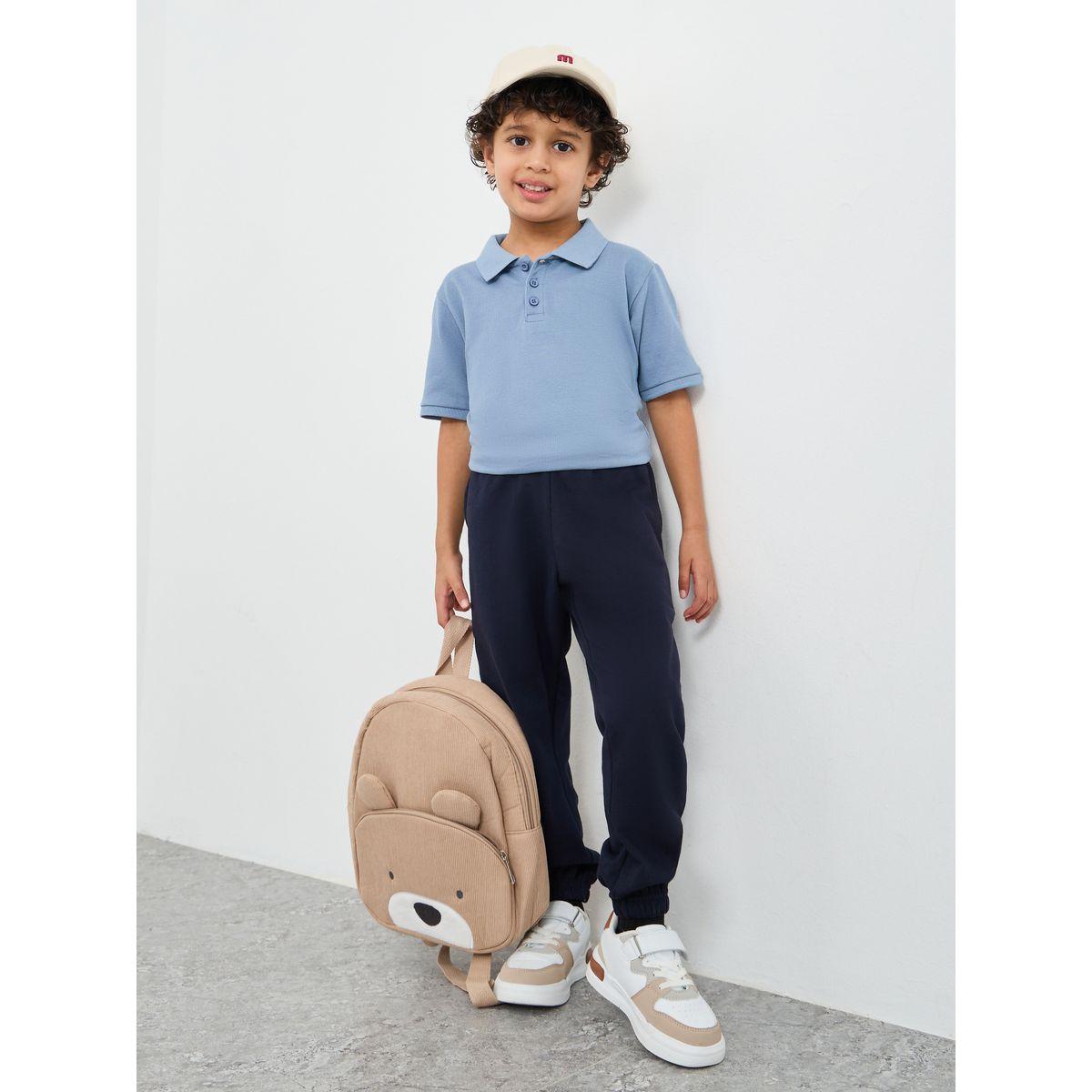 تيشيرت سادة بياقة بولو وأكمام قصيرة-boys-clothing-tshirtsandpolos-image-2