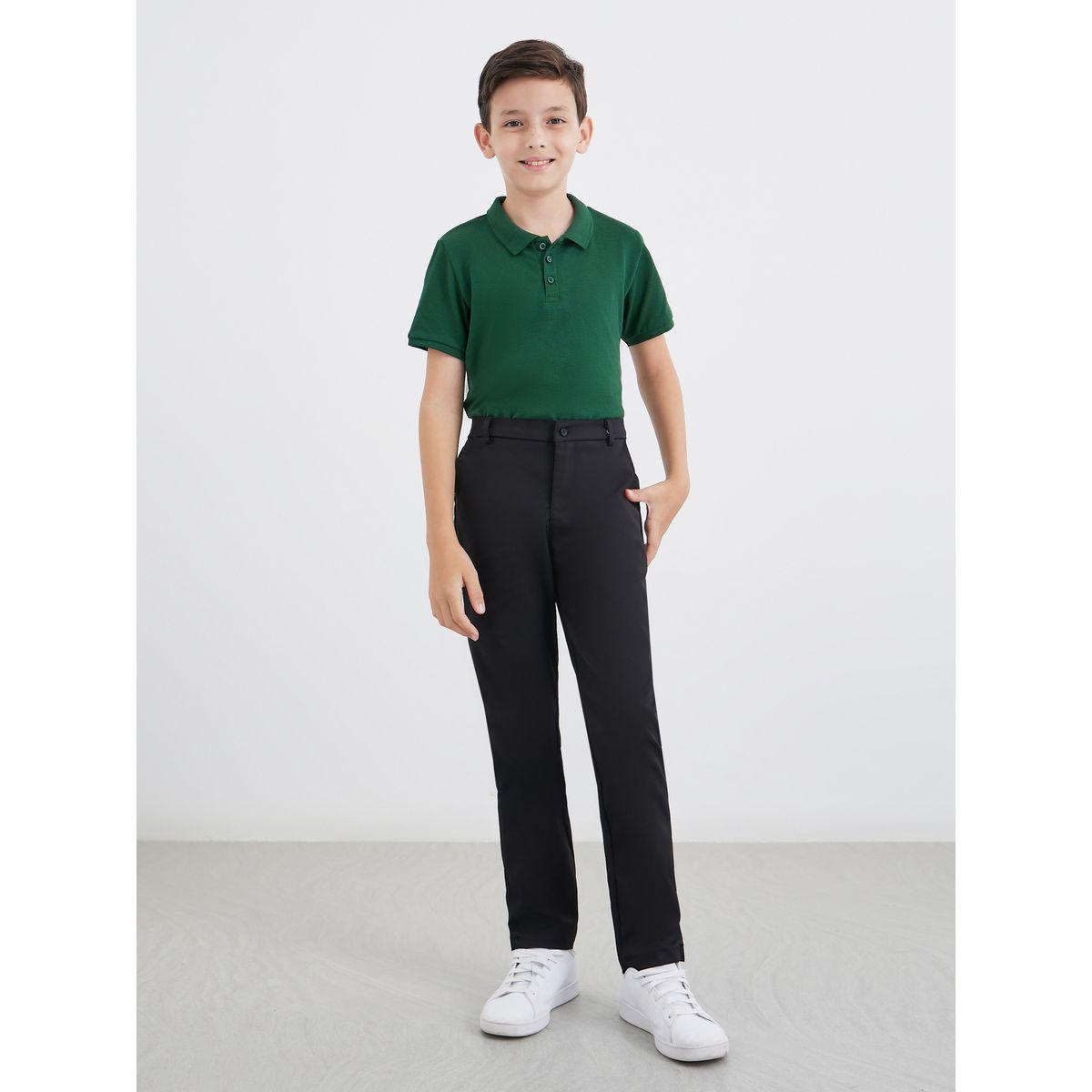 Styli Boys Green Cotton Polo T-Shirt-boys-clothing-tshirtsandpolos-image-2
