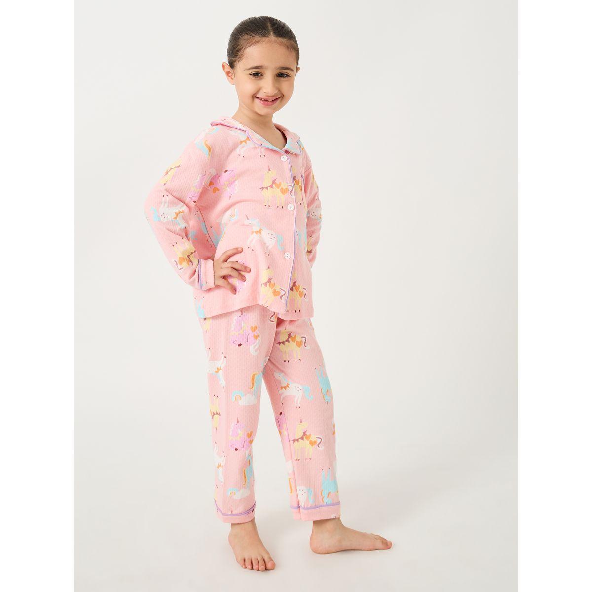 طقم بيجاما من بنطال وبلوزة بأكمام طويلة-girls-clothing-nightwear-image-2