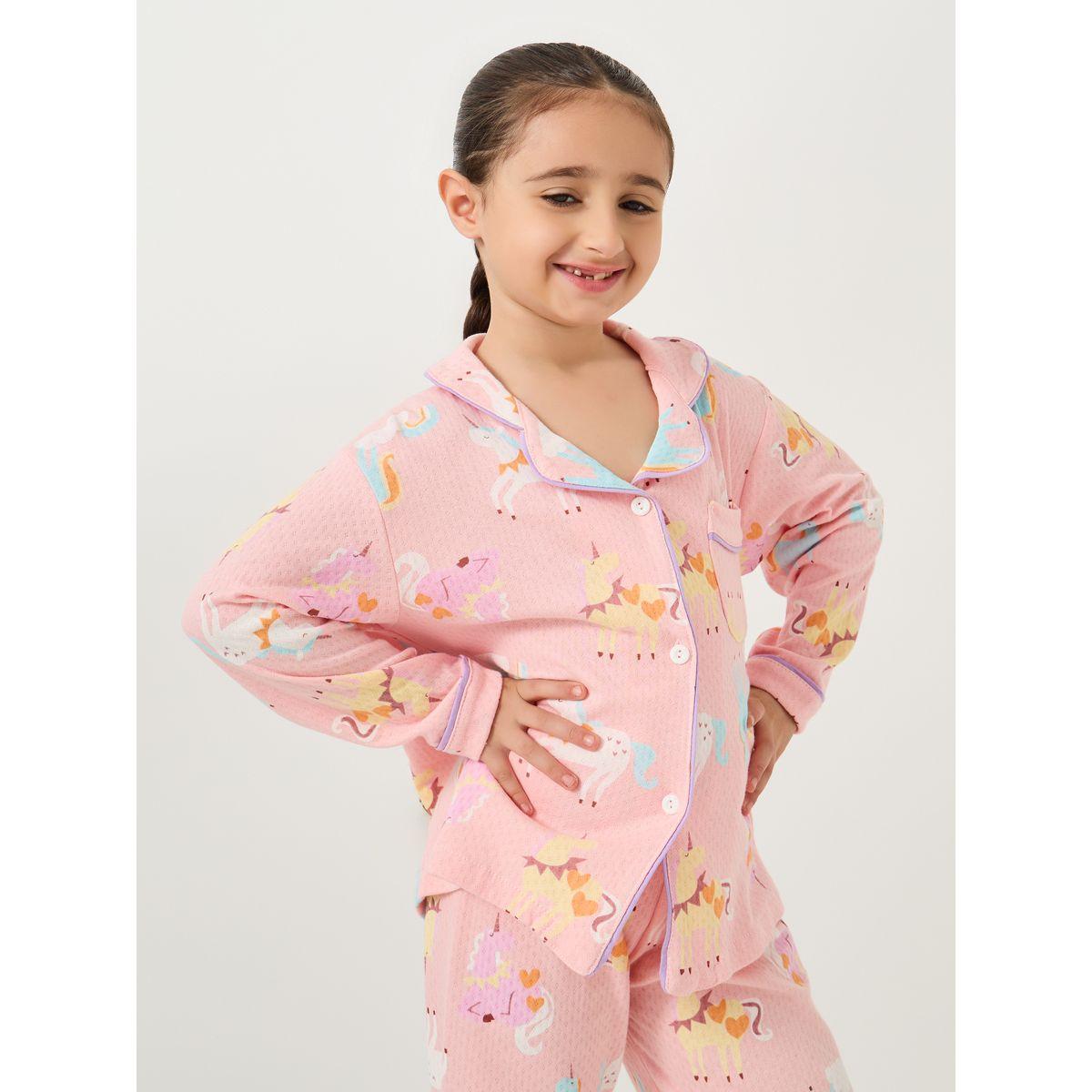 طقم بيجاما من بنطال وبلوزة بأكمام طويلة-girls-clothing-nightwear-image-3