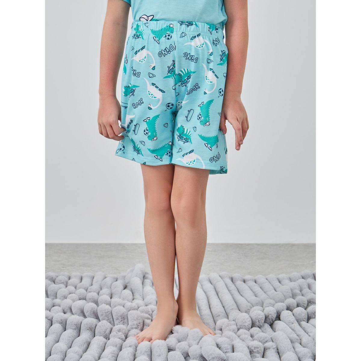 Styli Graphic Print Short Sleeve T-Shirt and Shorts Pyjama Set-boys-clothing-nightwear-image-5