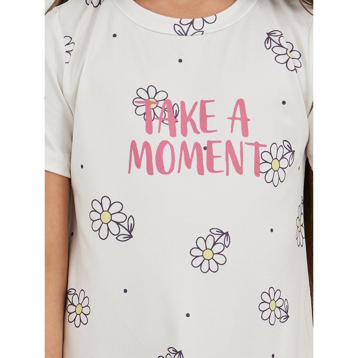 قميص نوم بطبعة جرافيك وأكمام قصيرة-girls-clothing-nightwear-image-3