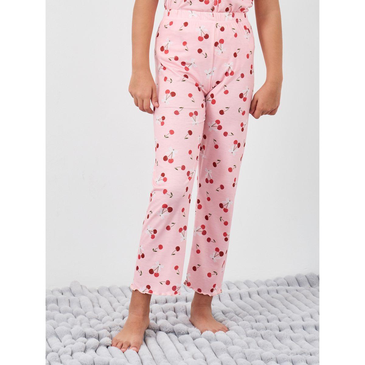 Styli All Over Print T-Shirt and Pyjama Set-girls-clothing-nightwear-image-5