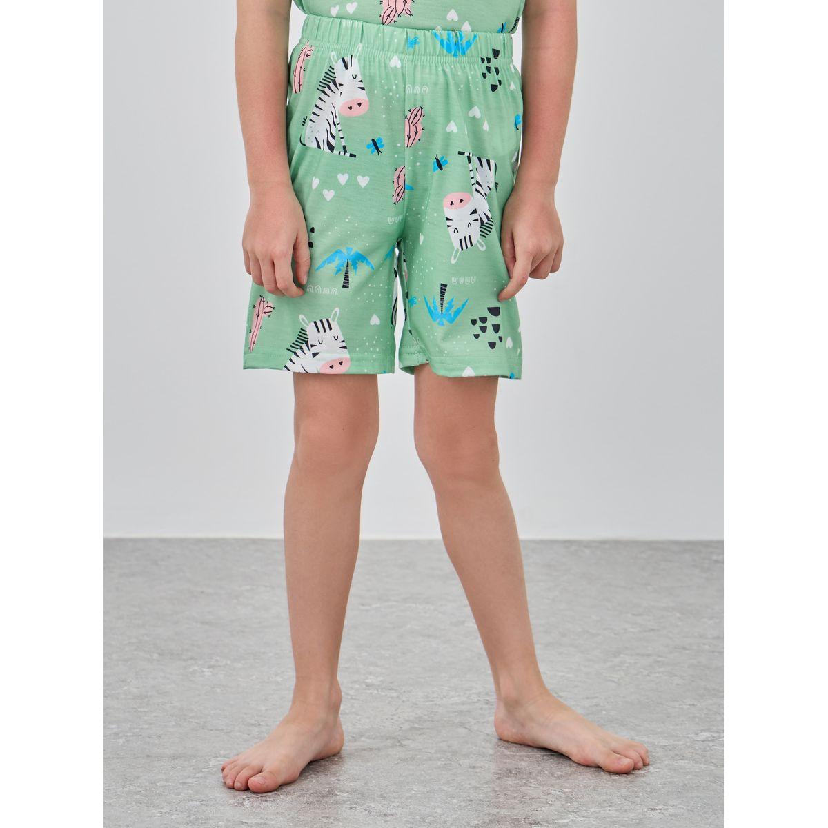 Styli Graphic Print Short Sleeve T-Shirt and Shorts Pyjama Set-boys-clothing-nightwear-image-4