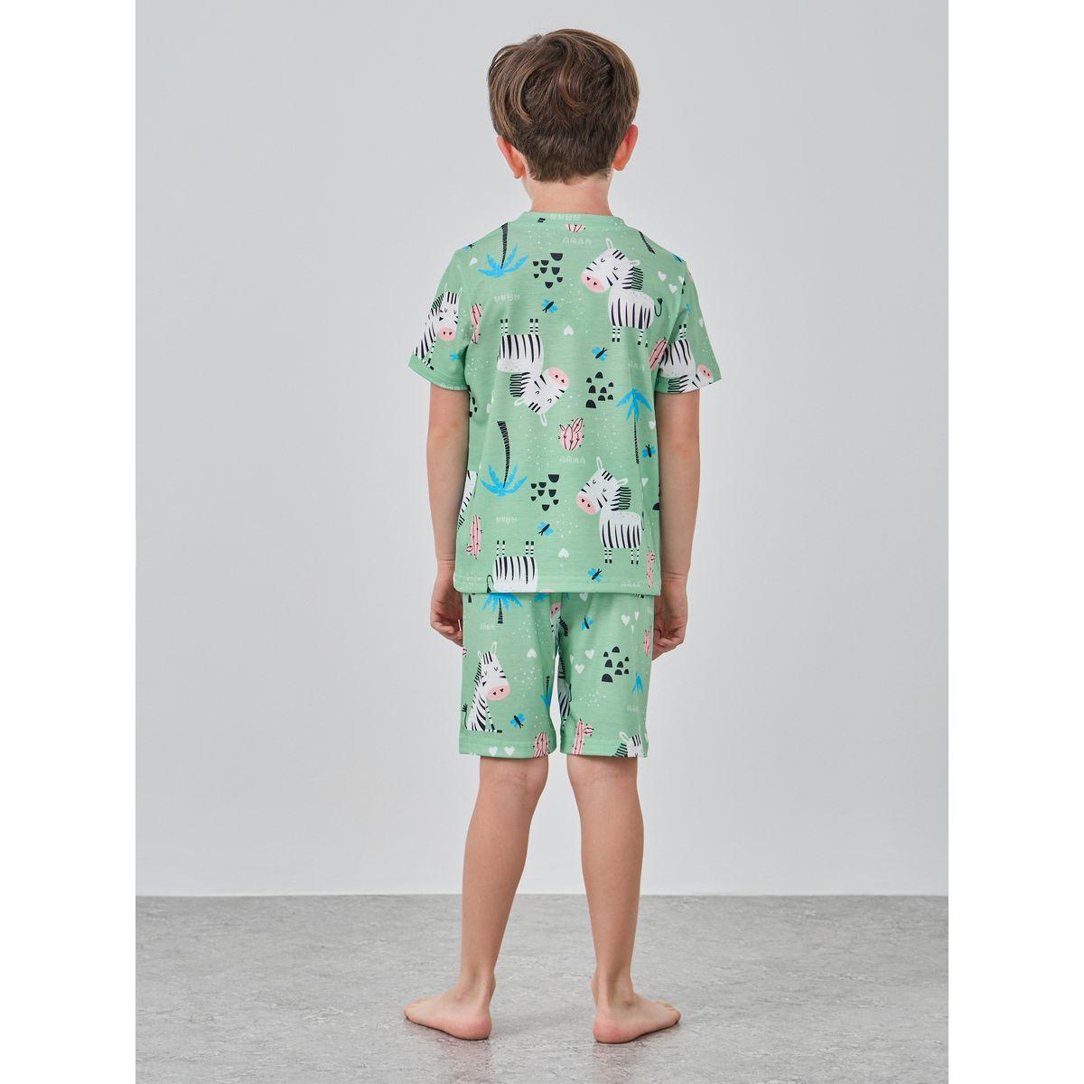 Styli Graphic Print Short Sleeve T-Shirt and Shorts Pyjama Set-boys-clothing-nightwear-image-5