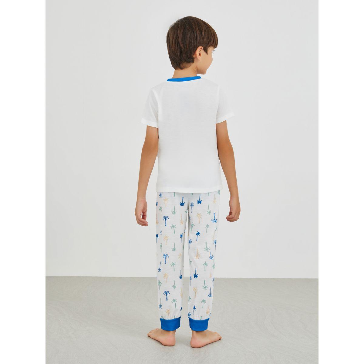 Styli Graphic Print T-Shirt and Pyjama Set-boys-clothing-nightwear-image-4