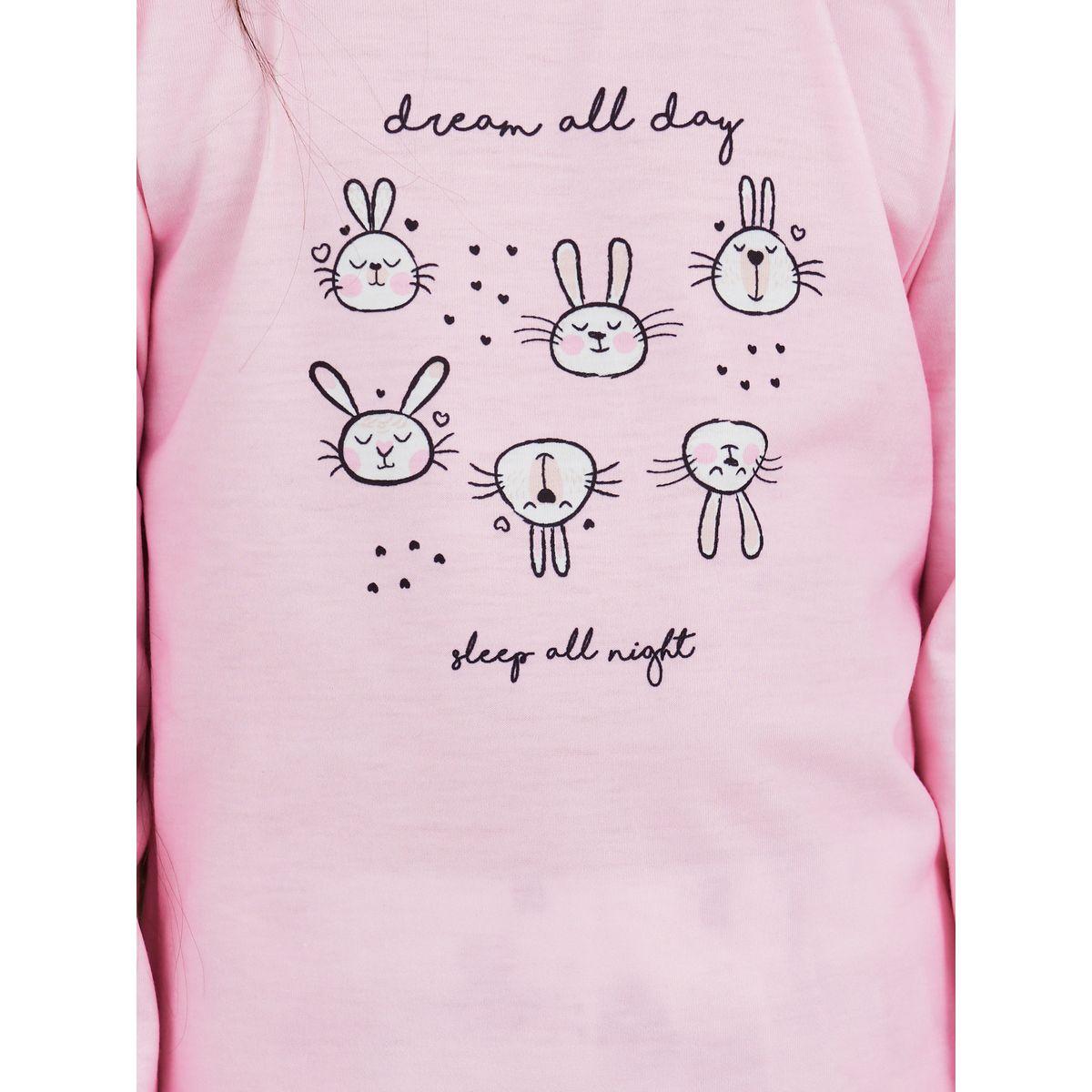 Styli Graphic Print Long Sleeve T-Shirt and Pyjama Set-girls-clothing-nightwear-image-3