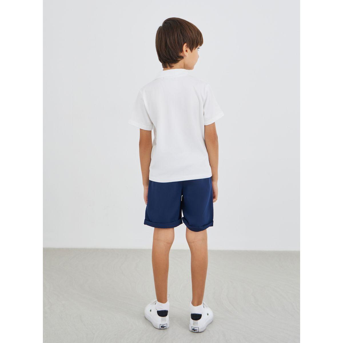 Styli Boys Contrast Trim Short Sleeve Polo T-Shirt and Shorts Set-boys-clothing-setsandcoords-image-4