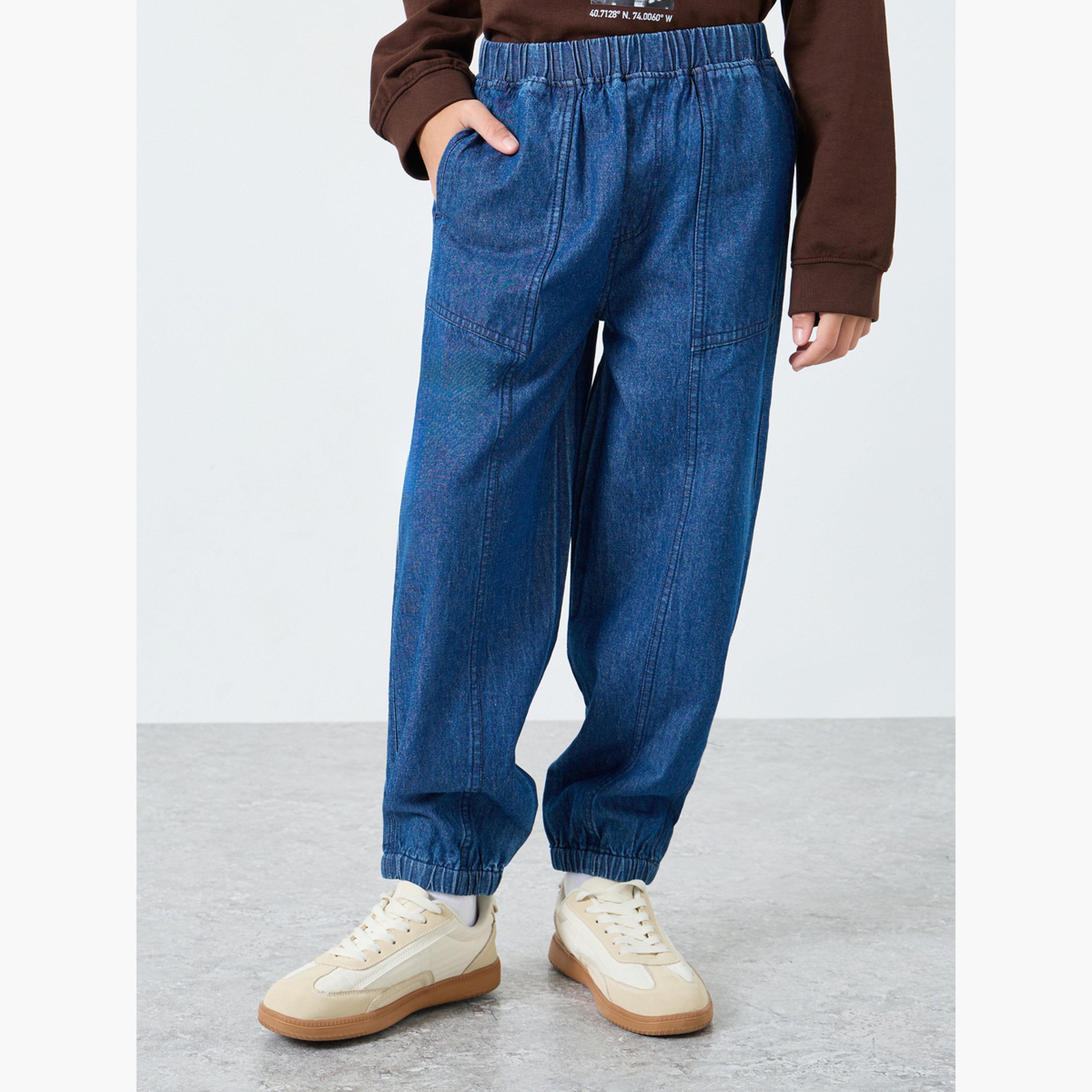 ستايلي - بنطال جينز أزرق بجيوب للمراهقين-boys-clothing-bottoms-jeans-image-1