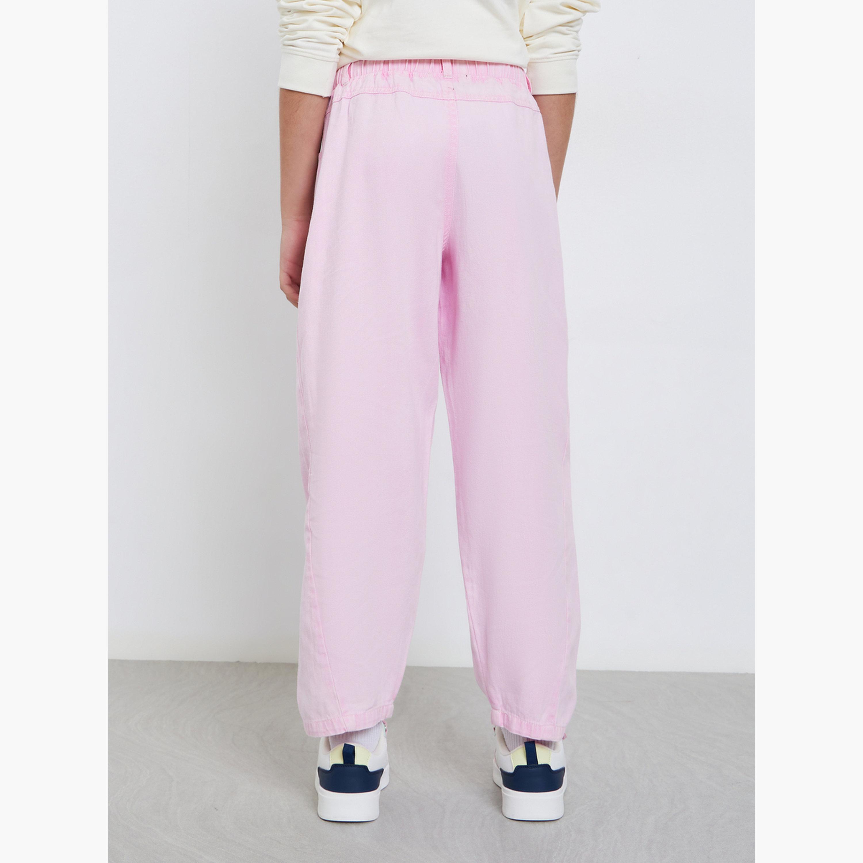 ستايلي - بنطال جينز قطني وردي بقصّة الجزرة للمراهقين-girls-clothing-bottoms-jeansandjeggings-image-3