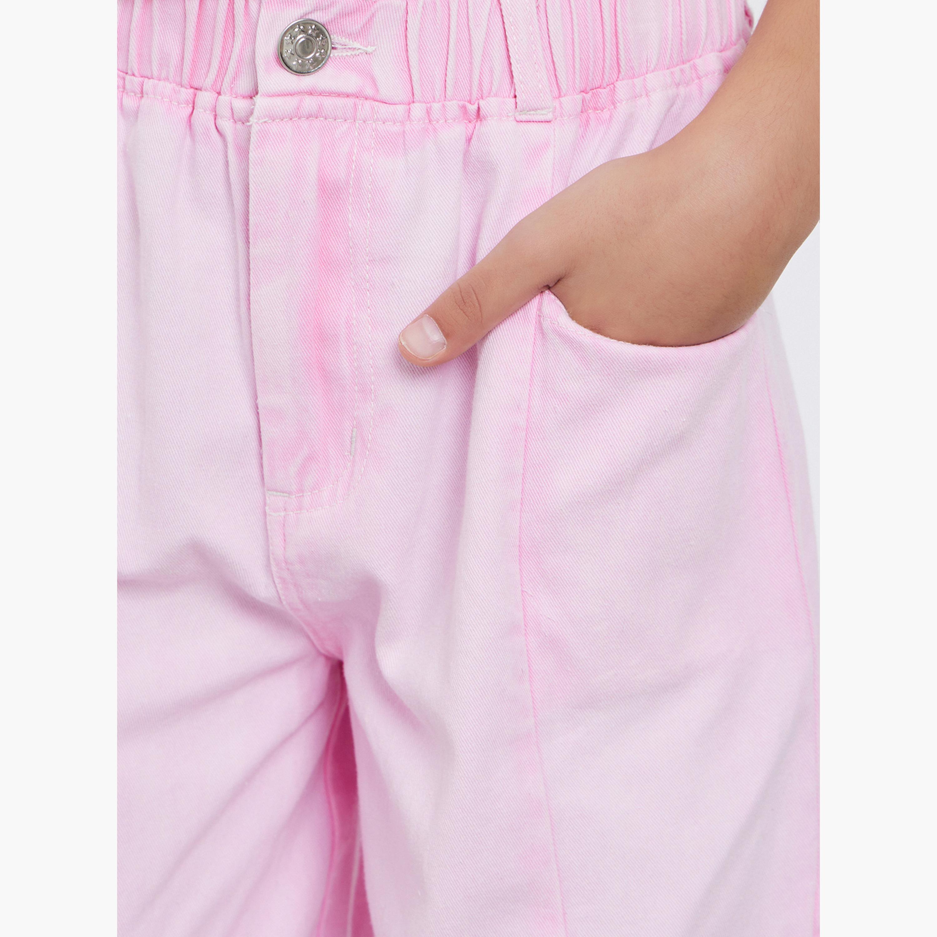ستايلي - بنطال جينز قطني وردي بقصّة الجزرة للمراهقين-girls-clothing-bottoms-jeansandjeggings-image-4
