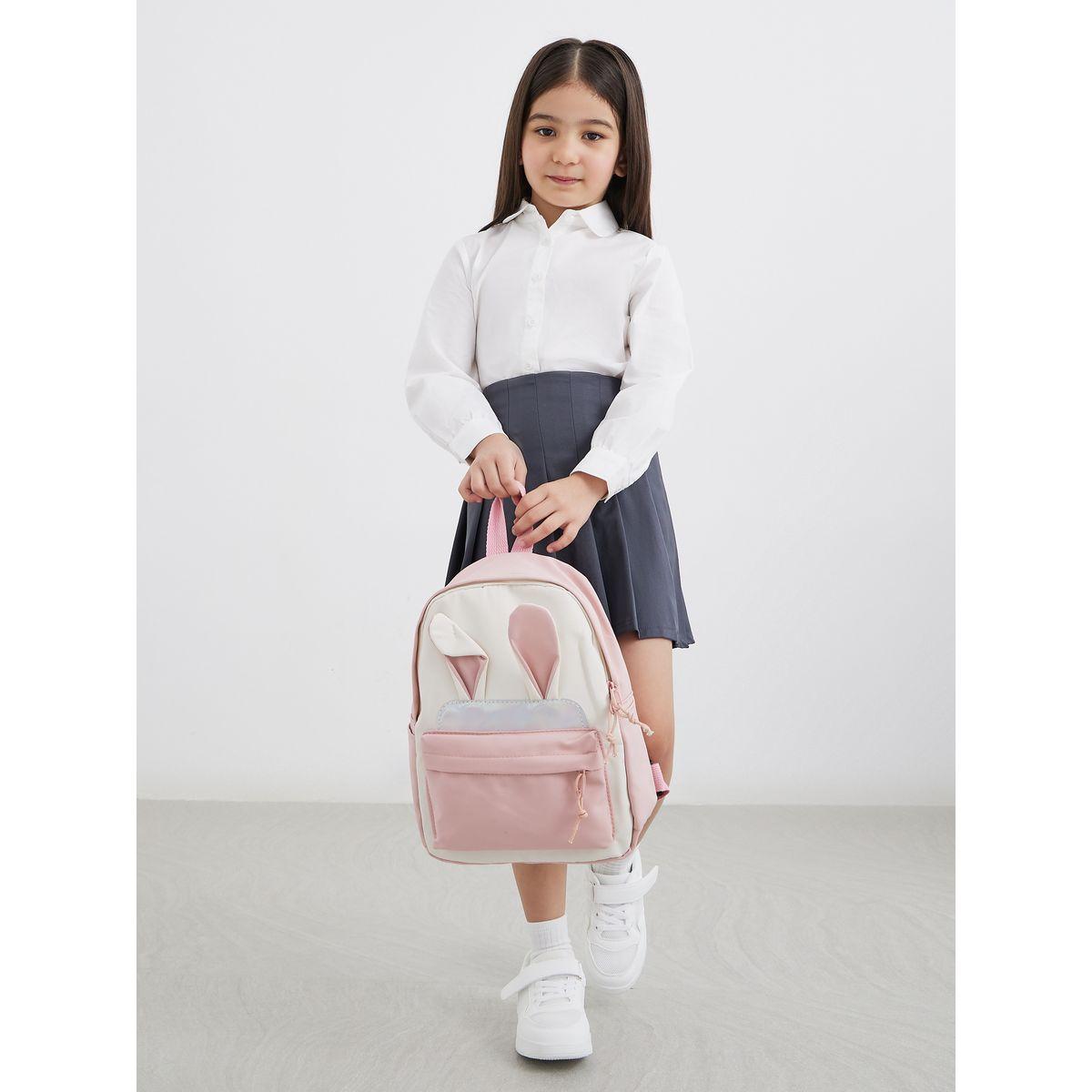 Styli Girls Off White Peter Pan Collar Shirt-girls-clothing-schoolwear-blousesandshirts-image-2