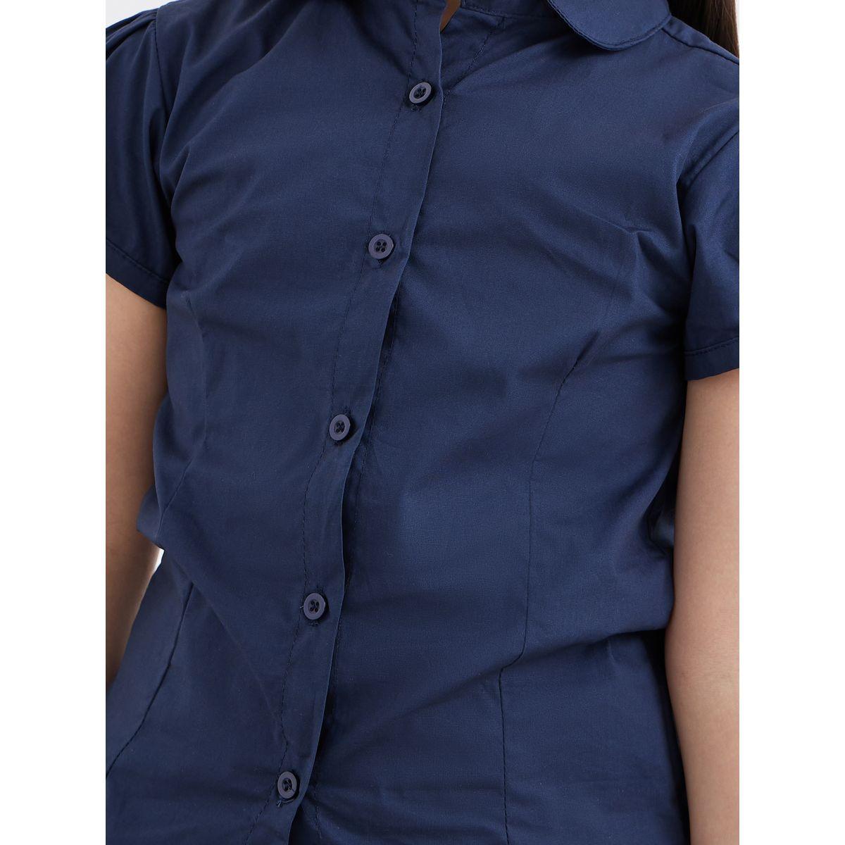 بلوزة قطنية بأكمام منفوخة-girls-clothing-schoolwear-blousesandshirts-image-4