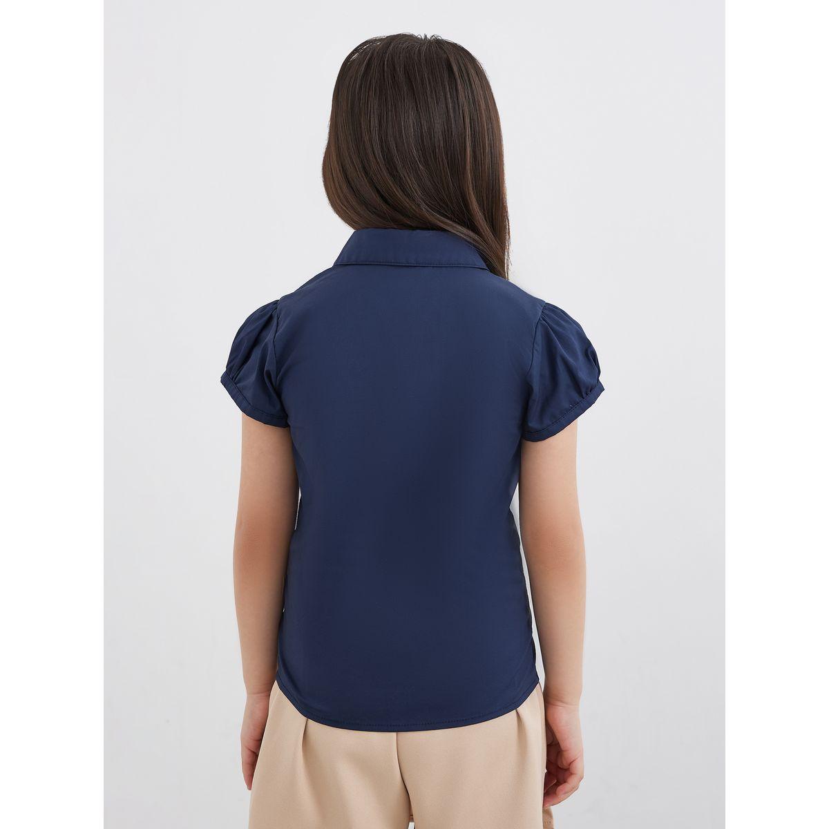 بلوزة قطنية بأكمام منفوخة-girls-clothing-schoolwear-blousesandshirts-image-5