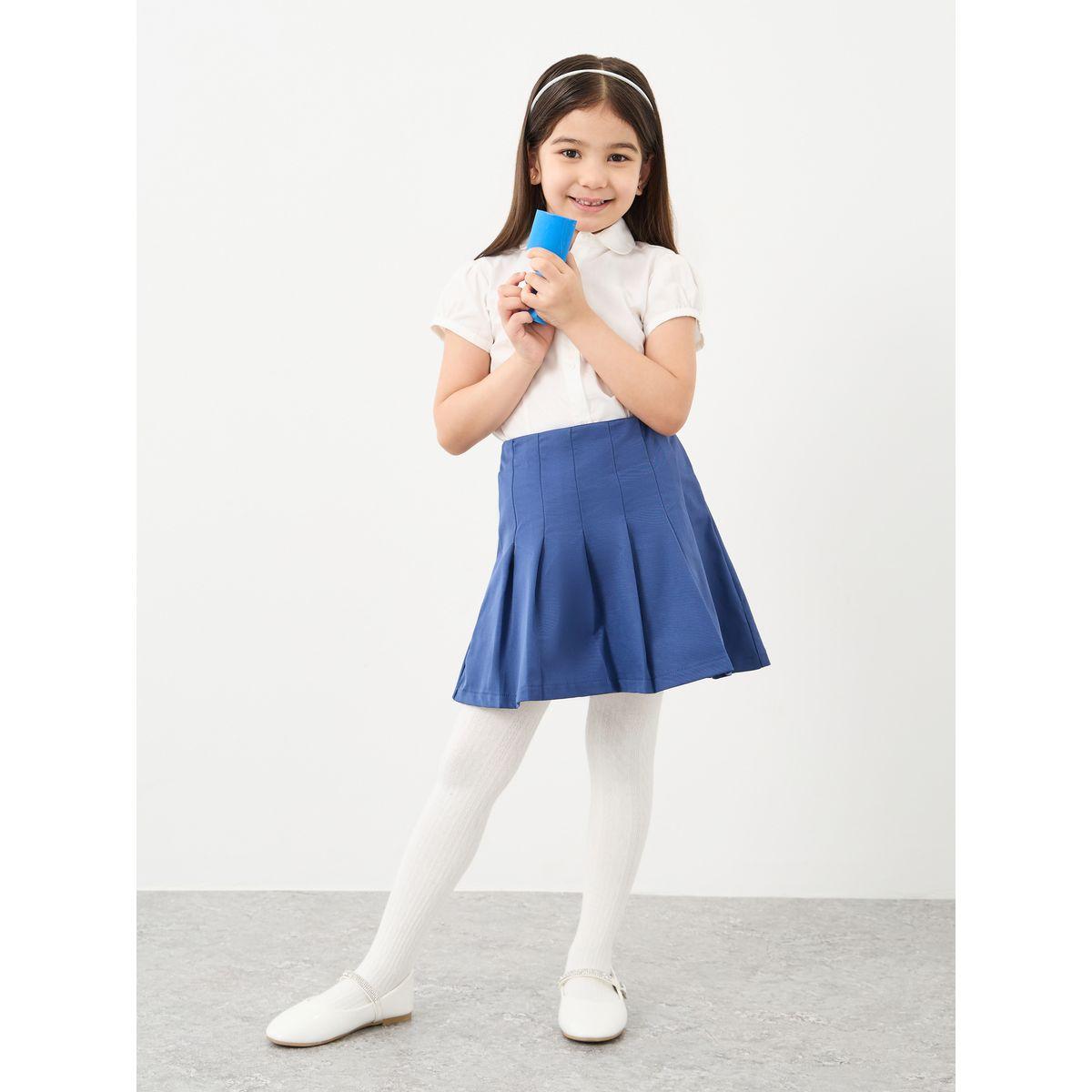 بلوزة قطنية بأكمام منفوخة-girls-clothing-schoolwear-blousesandshirts-image-2