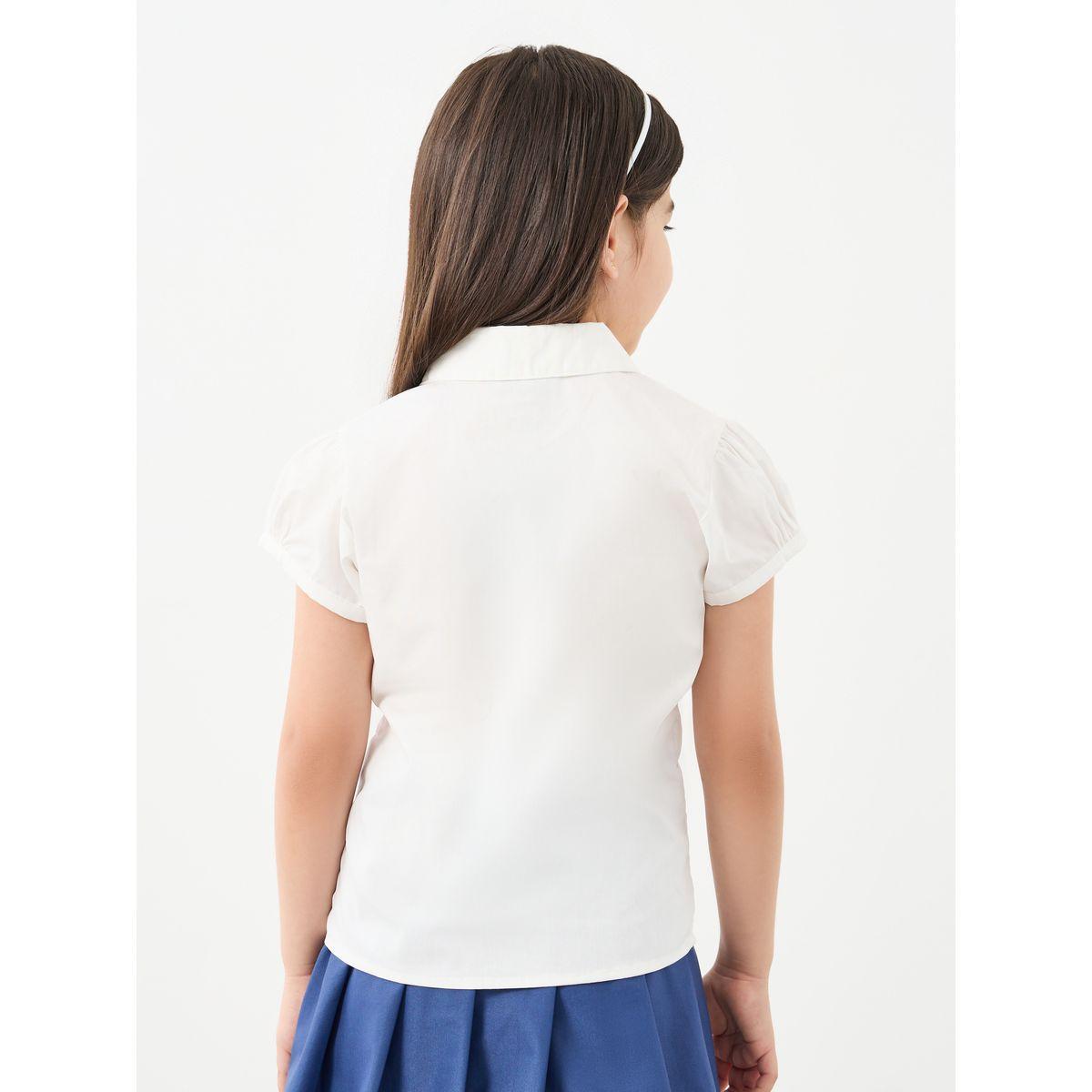 بلوزة قطنية بأكمام منفوخة-girls-clothing-schoolwear-blousesandshirts-image-4