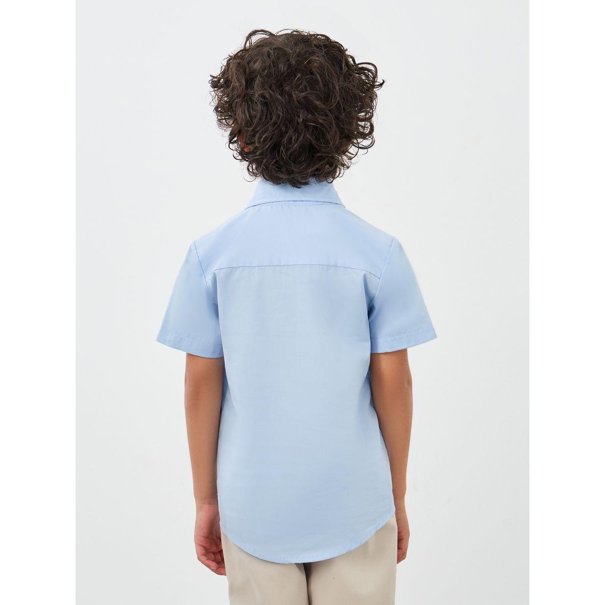قميص بياقة مع تفاصيل جيب-boys-clothing-shirts-image-5