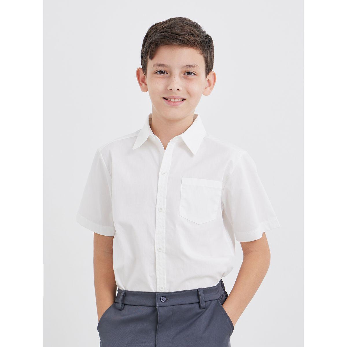 قميص بأكمام قصيرة مع تفاصيل جيب-boys-clothing-shirts-image-1