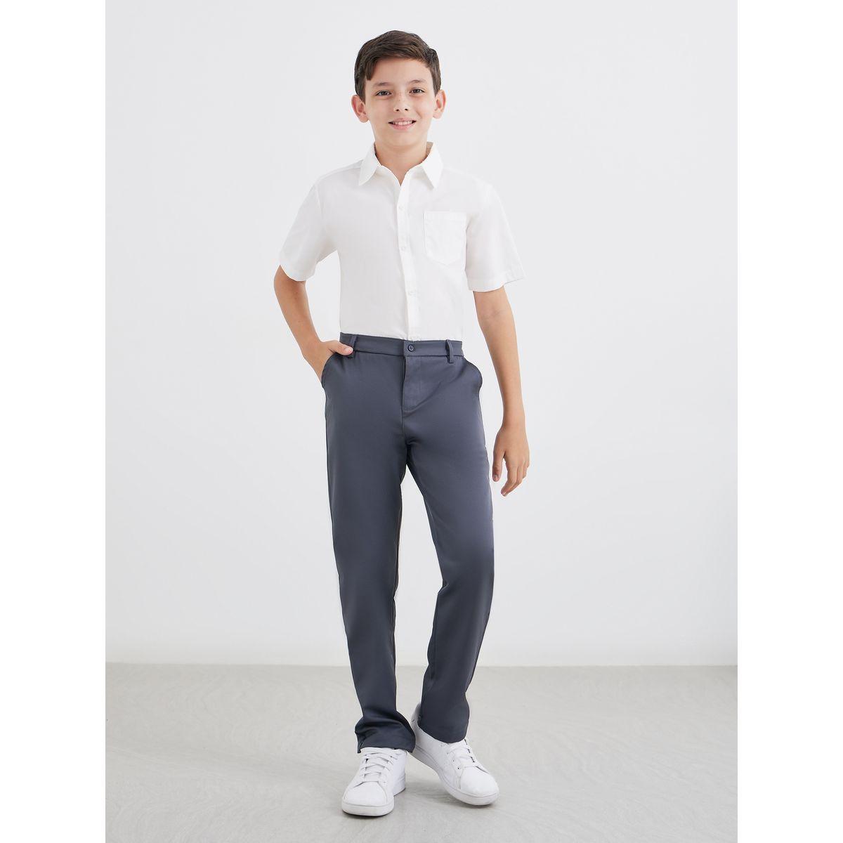 قميص بأكمام قصيرة مع تفاصيل جيب-boys-clothing-shirts-image-2