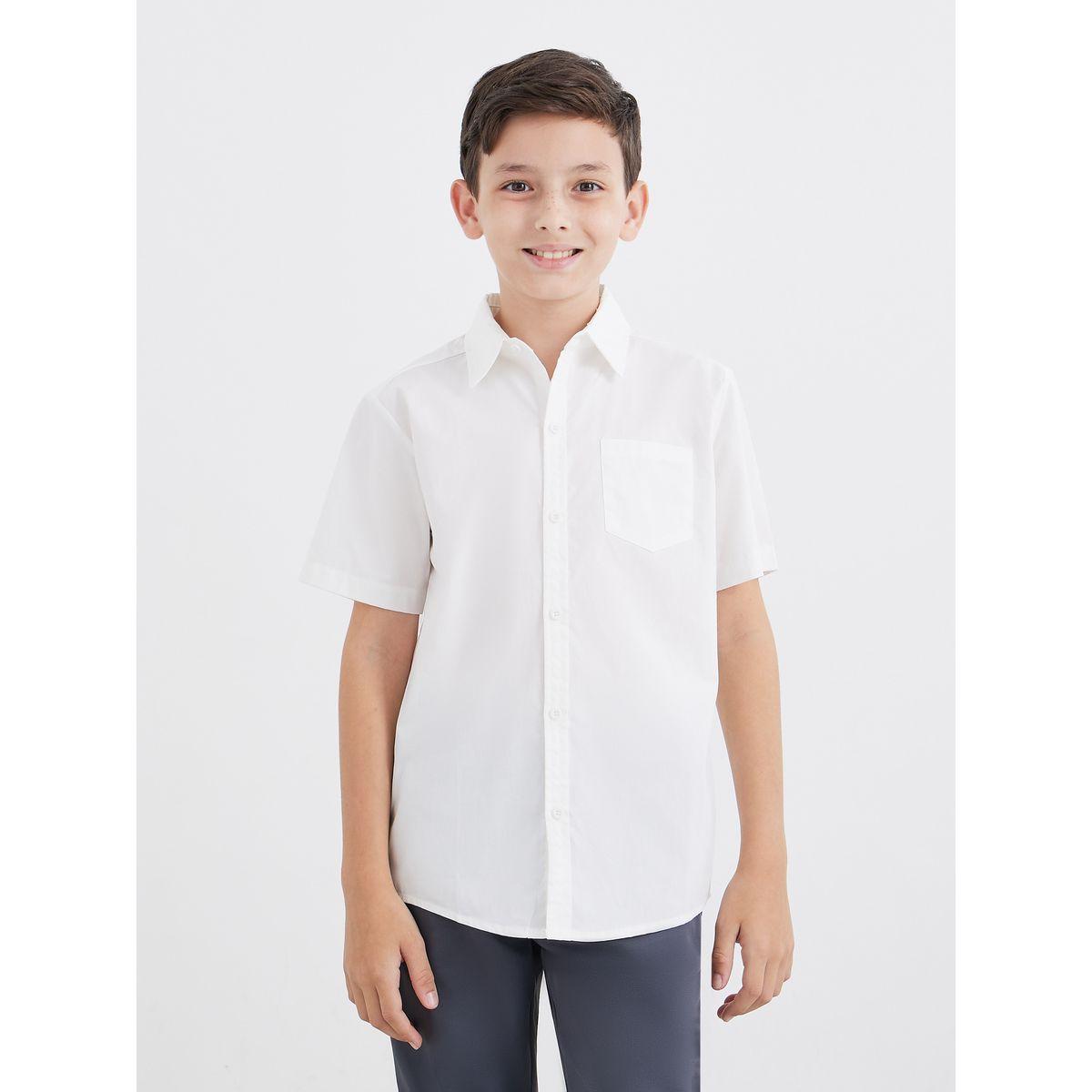 قميص بأكمام قصيرة مع تفاصيل جيب-boys-clothing-shirts-image-3