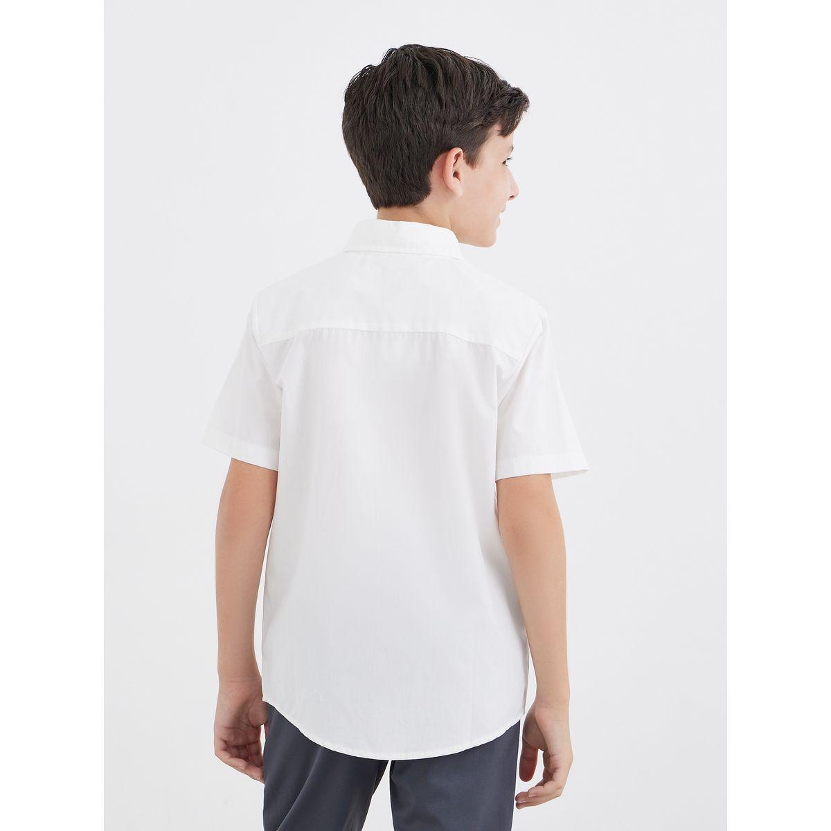 قميص بأكمام قصيرة مع تفاصيل جيب-boys-clothing-shirts-image-5
